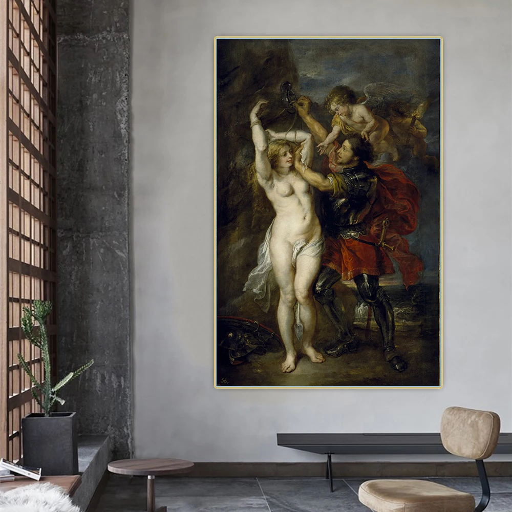 Citon Peter Paul Rubens 》 Персей и Андромеда Холст Картина маслом Художественная настенный