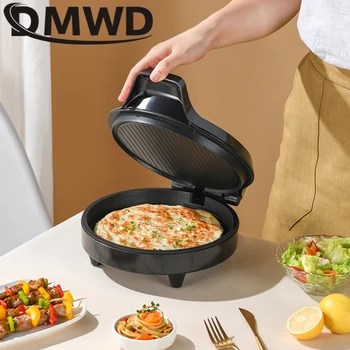 DMWD-sartén eléctrica de 220V para hornear, suspensión de doble calentamiento lateral, tipo crepé, máquina para hornear tortitas, plancha para pastel de Pizza