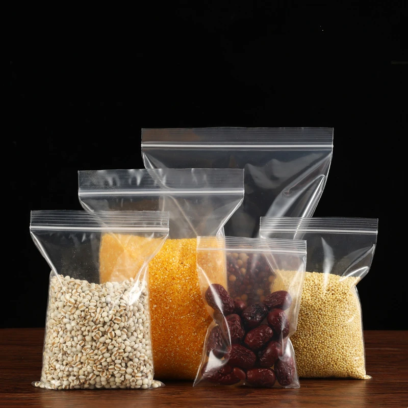 TETP – sacs en plastique transparents à fermeture éclair