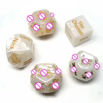 

Dice Sports Entertainment Environmental Marbled Tweezers 36 Patterns A Set Of 5 12-Faced Fun Bar Games