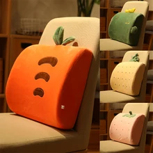 Многофункциональная мягкая поясная подушка с эффектом памяти, украшение для дома, подушка с поддержкой спины, мультяшная, для офиса, с ремнем, автомобильное кресло, милый