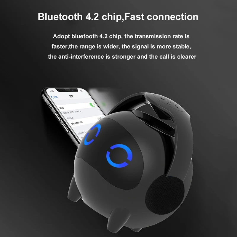 Bluetooth динамик портативный наружный сабвуфер аудио анти-капля пылезащитный голосовые подсказки поддержка tf-карты