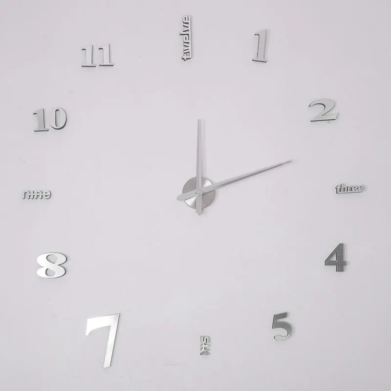 Günstig 3D DIY Luxus Wanduhr Hause Dekoration Spiegel Wohnzimmer Große Kunst Design UK