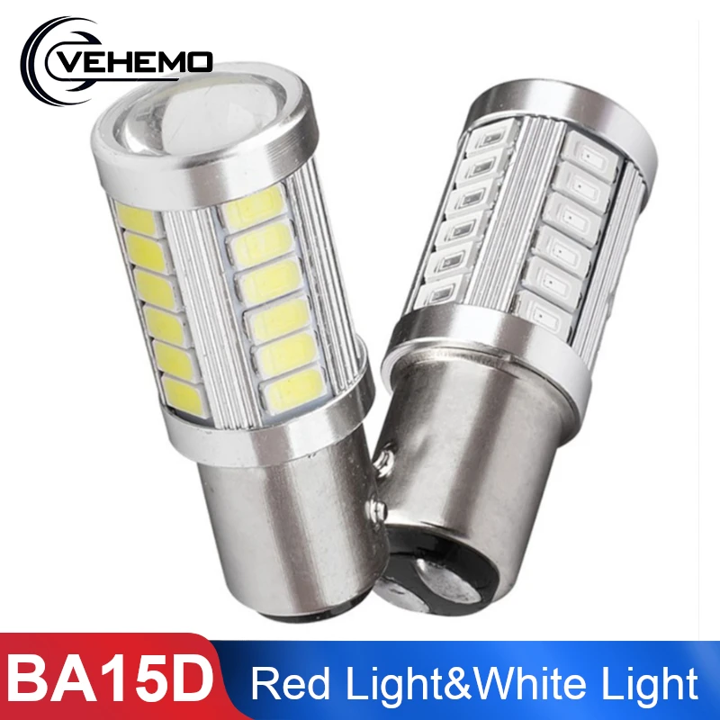 

1PCS 1157 BA15D Car Moto Motorcycle Led Fog Lamps HeadLamp 5630 33Led Pure Auto Light Headlight Parking Driving Lamp Bulb