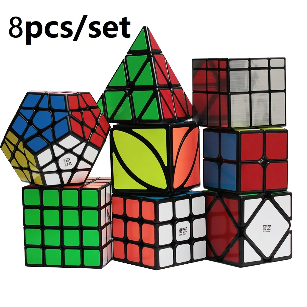 Qiyi набор для упаковки магических кубиков 3x3 2x2 4x4 5x5 волшебный кубик спиральные