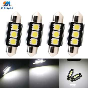 

10pcs 12V 36mm CANBUS Error Free 5050 3 SMD License Plate Dome Festoon Light Bulb Luggage Compartment Light Cars Reading Lights
