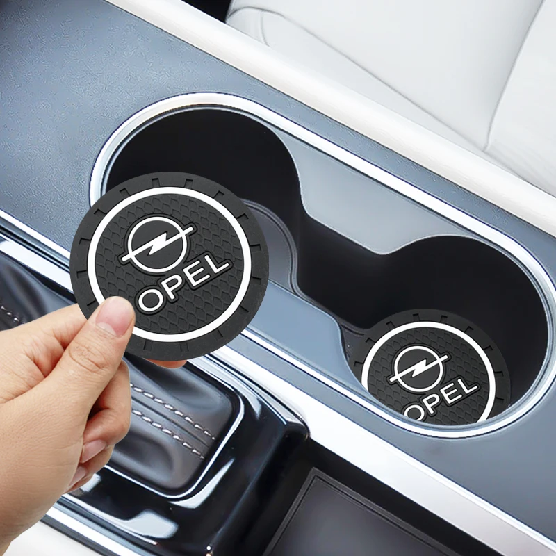 Soporte para botella de agua para coche, almohadilla antideslizante de Gel de sílice para Opel Zafira A B Astra H G J K F Mokka Corsa, 2 uds.