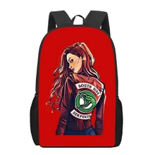 

TV Riverdale Children Backpacks Cartoon Pattern 16inch Kids School Book Bags Kawaii Schoolbag Boys Girls Travel Backpack
