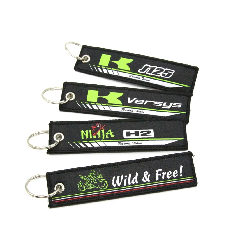 New-Arrival-Embroidery-Key-Holder-Chain-Collection-Keychain-for-Kawasaki-J125-Versys-Ninja-H2-Motorcycle-Badge