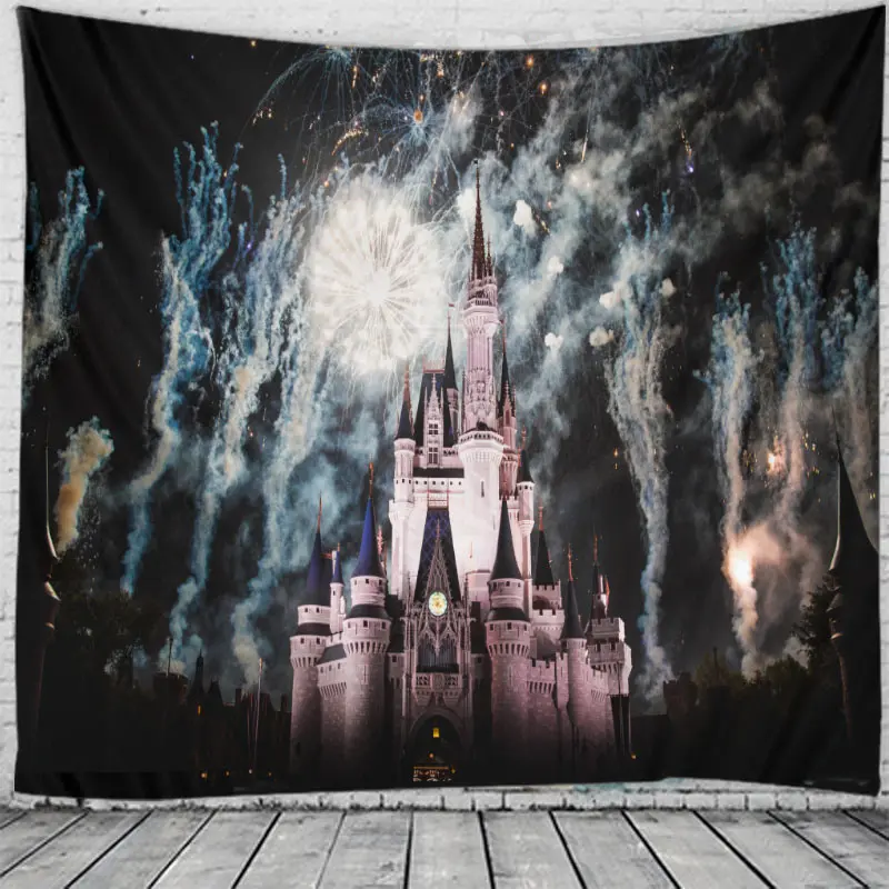 Шоколад Weltexhome Christmas Fireworks Wall Hanging Merry Christmas Tapestry For Home Deco Christmas Gift Print Tapestries Plus Size - Цвет: Шоколад