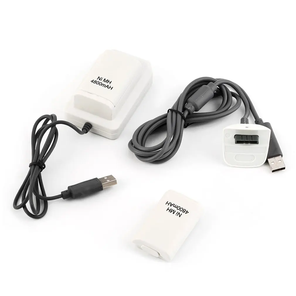 5 в 1 USB 4800mAh аккумулятор с зарядной док-станции зарядное устройство кабель для Xbox360 беспроводной контроллер батарейный блок