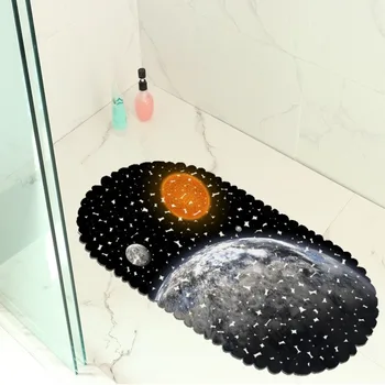 

Celestial Planet Map Balcony Bathroom Mat Hydrophobic Non-Slip Door Mat Swimming Pool Public Places Non-Slip Mat