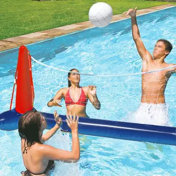 

PVC Inflatable Water Floating Volleyball Net Adult Children Swimming Pool Entertainment Fun Toy Volleyball Game Water Sports