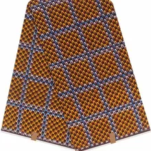 Tissu африканская восковая хлопковая ткань для лоскутного шитья африканская Ткань 6 ярдов Анкара ткань батик африканская вощеная ткань принтом для платья C-44