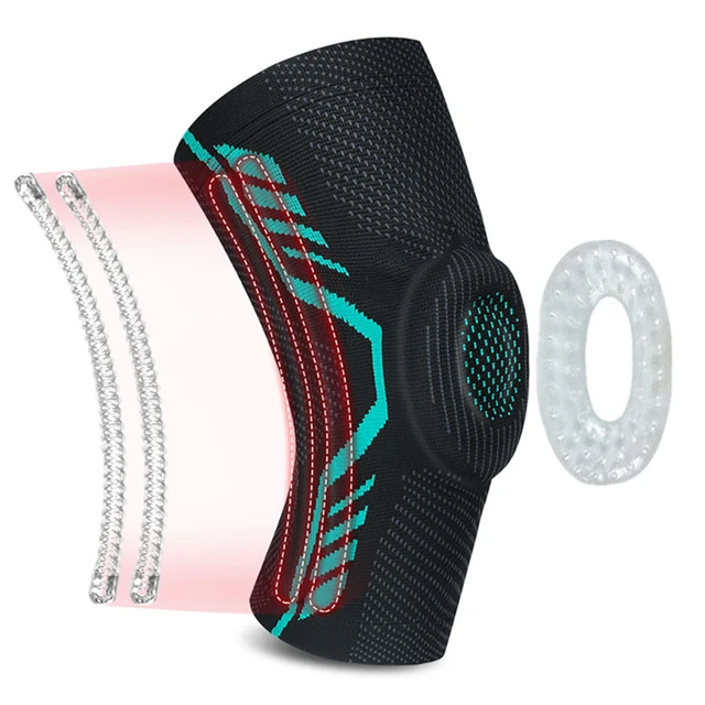 Knee Pads Professional Compression Knee Brace Support for Arthritis Relief, Joint Pain, ACL, MCL, Meniscus Tear, Post Surgery Style F Green 1pcs