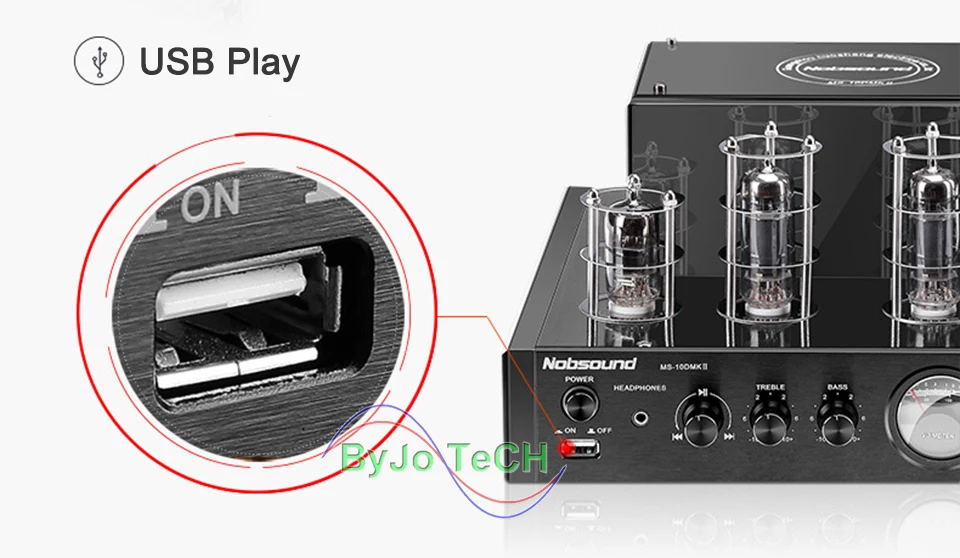 Nobsound MS-10D MKII MS-10D MKIII 2,1 канальный ламповый усилитель вакуумный усилитель Bluetooth усилитель USB 110 В или 220 В MS 10D