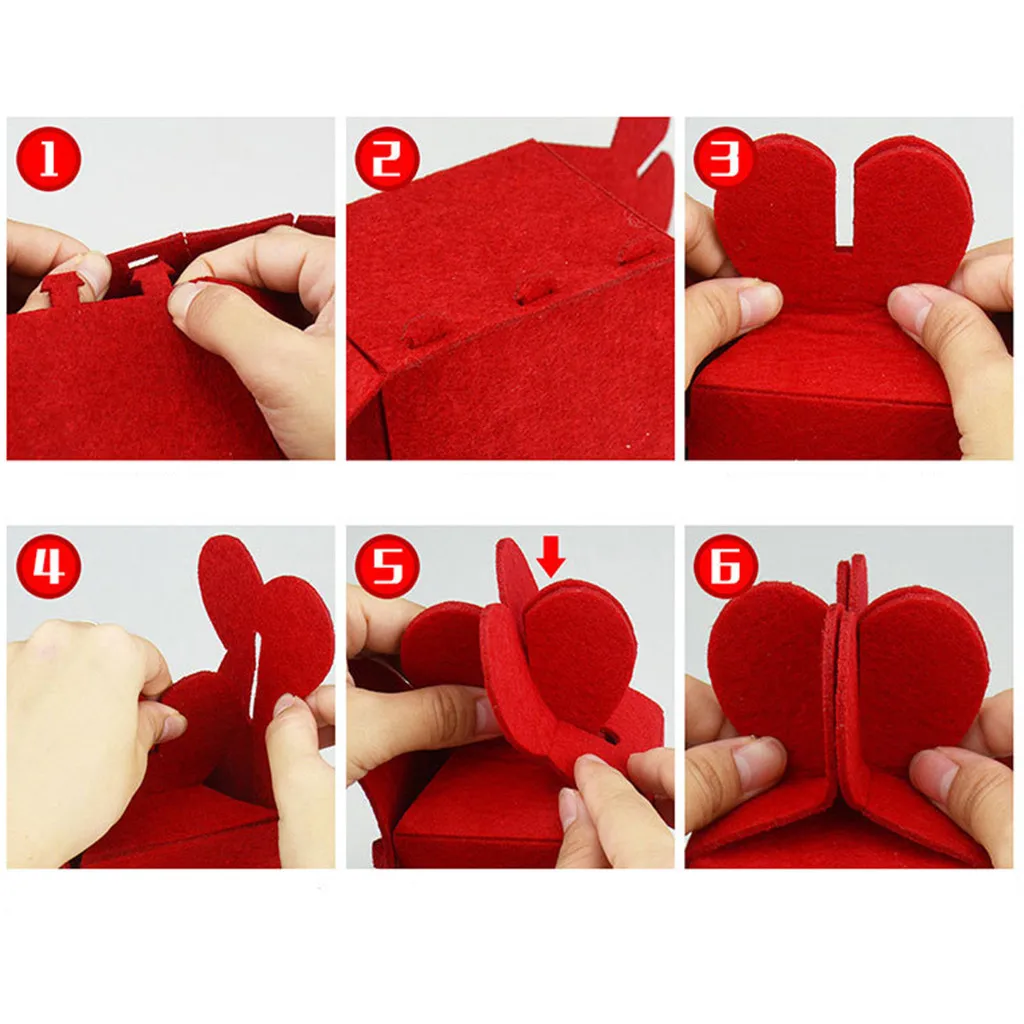 1pc Foldable Candy Gift Bag Non-woven Santa Claus Snowman Reindeer Christmas Decorations For Home Apple Gift Bag navidad F1017