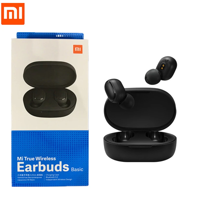 12 pcs/ lot Original Xiaomi Redmi Airdots Earbuds TWS Wireless Bluetooth Earphone Stereo Bluetooth With Mic Handsfree AI Control