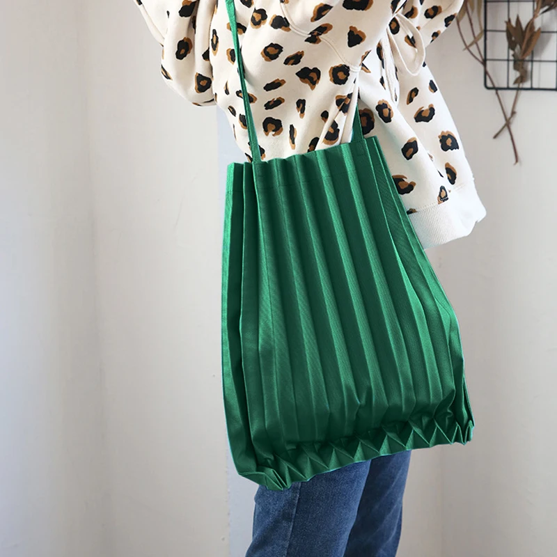 Cena Mihawk moda plisowana torebka na zakupy kobiet płótnie torba na ramię dziewczyny wysokiej jakości torba podróżna pokrowiec akcesoria rzeczy