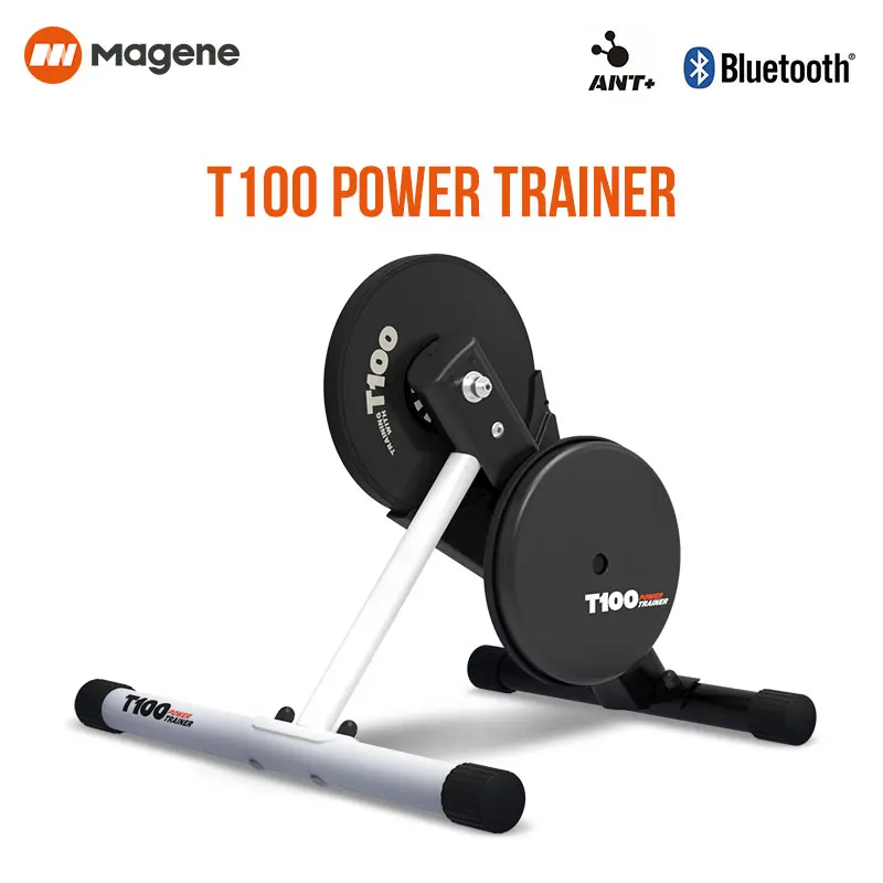 Magene T100 Bike Trainer Direct-Drive Foldable Indoor Bicycle Trainer Platform Power Passes Power Info Cycling App ANT Bluetooth