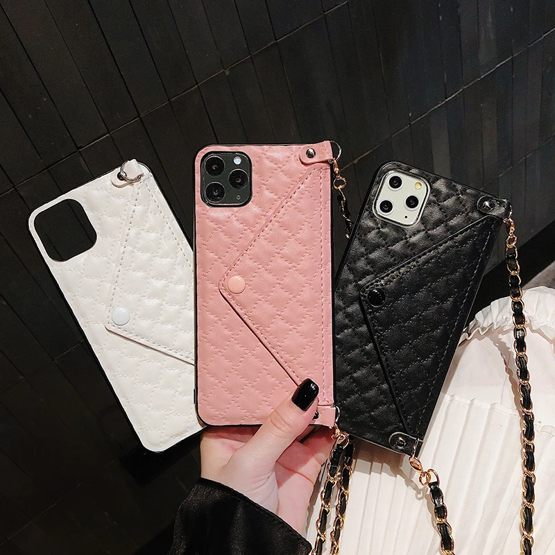 Женский кожаный чехол-книжка через плечо для iPhone 11 Pro Max 6 6s 7 8 Plus X 10 XR XS | Мобильные