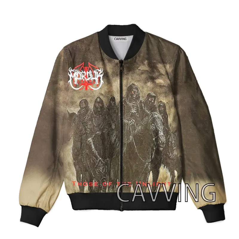 CAVVING 3D Printed  Marduk Band   Zipper Bomber Jackets Men Overcoat Mens Coat Zip Up Jackets for Women/Men   J02 4