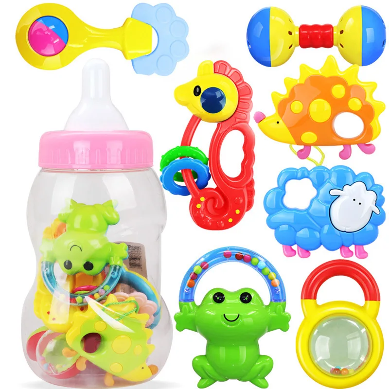 

Infants 0-1-Year-Old Teether Canned Rattle Newborn Baby Early Childhood Special Education Toy Amazon Cross Border