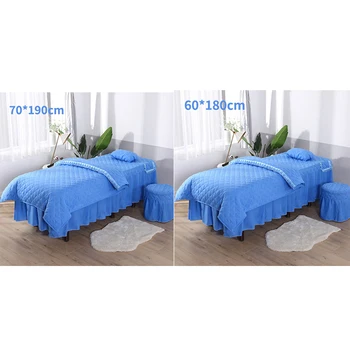

Beauty Salon Sheets Beds Skirts Hole Covers Full Body SPA Covers Four-Piece Set