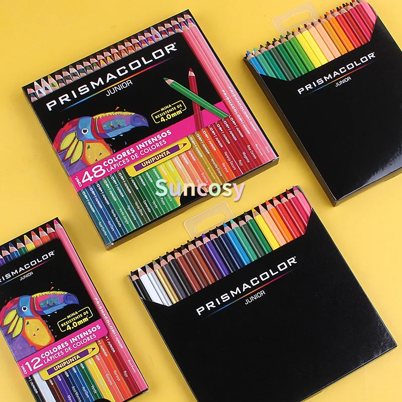Prismacolor Kleurpotloden Set, Pack Van 48 24 15 12 , Junior 4.0Mm, schilderen Leveringen Voor Art Beginner, Studenten - AliExpress