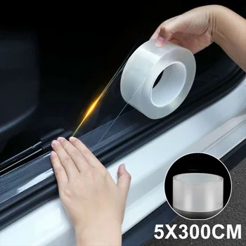 

Protector Sill Scuff Cover Car Door Plate Sticker Bumper Body Reusable Nano Magical Tape Anti Scratch Anti-collision Strip