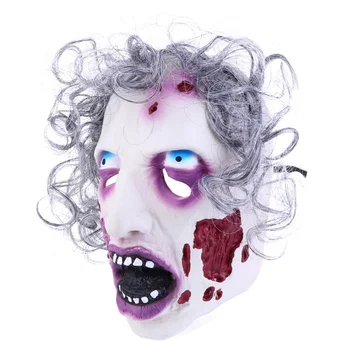 

1Pc Halloween Mask Terrifying Spooky Rotten Face Mask Zombie Mask for Haunted House Horror Party Costume Party April Fool's Day