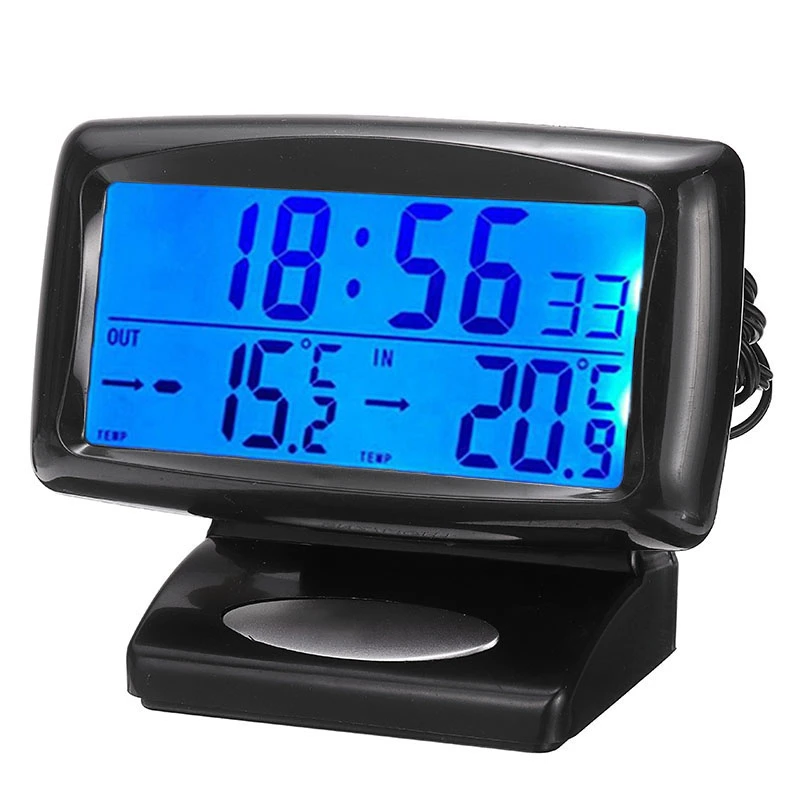 Digital Car OUT/IN Dual Thermometer Temperature Sensor Vehicle Alarm Clock Digital Car OUT/IN Dual Thermometer Temperature Sensor Vehicle Alarm Clock