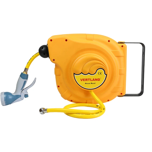 Free Shipping Gq140a Automatic Retractable Hose Reel Water Drum Car Wash  Garden Hose 14 Meters Water Outlet - Plumbing Hoses - AliExpress