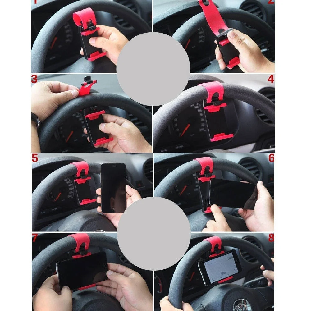 Автомобильный держатель TOSPRA Mini Air Vent крепление на руль для мобильного или