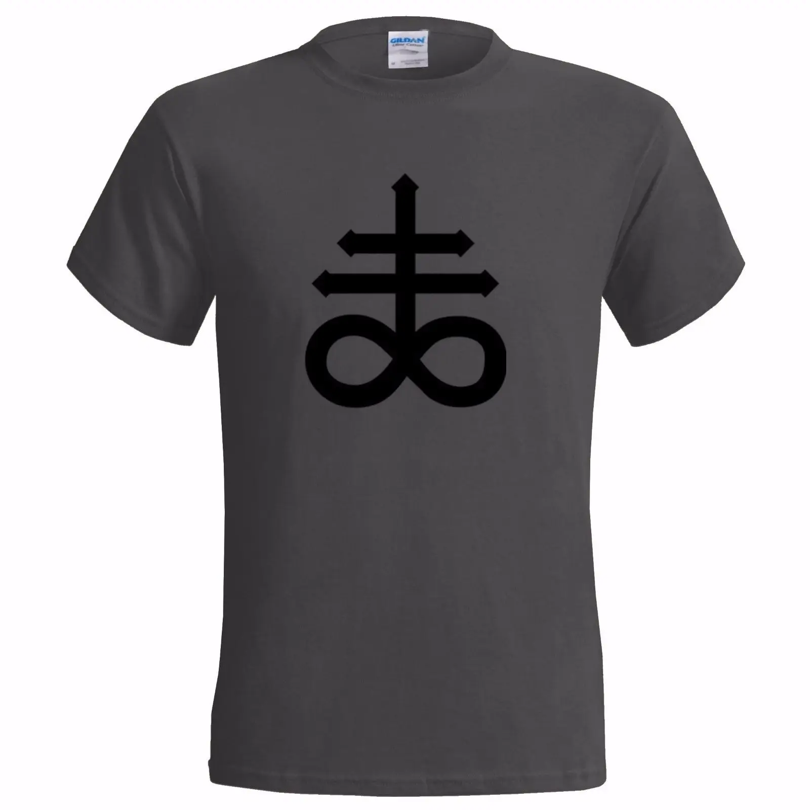 Мужская футболка Leviathan Cross Symbol сатана сатаник поклонение церковью Бримстоун