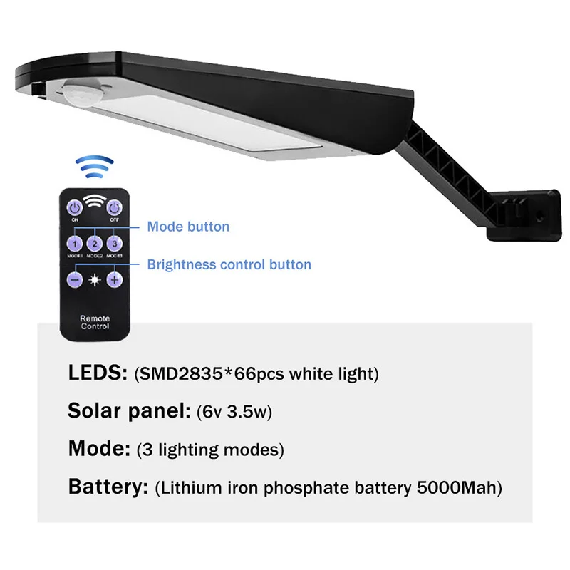 Solar ao ar Iluminação à Prova Água para Jardim Solar com Três Atualizado Livre Dwaterproof Parede Dois Ângulos Rotable Pólo Lâmpada Modos 66 Led Luz Mod. 130241 10 Lâmpadas solares