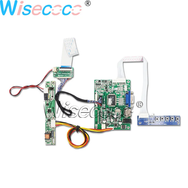 Wisecoco 10,1 дюймов 1280*720 ips 750 нит 16:9 ЖК-дисплей с LVDS 40 контактов VGA HDMI плата контроллера для внутри автомобиля