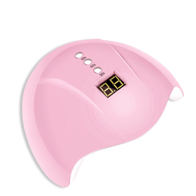 

24W Nail Lamp White/Pink 12 Leds UV Gel Dryer Lamp With 3 Timer Setting For Drying Curing Manicure Gel Tool Nail Drying Lamp 1pc
