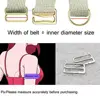 100pcs/Lot 6mm~25mm Metal Bra Strap Adjustment Buckles Underwear Sliders Rings Clips For Lingerie Adjustment DIY Accessories ► Photo 3/6