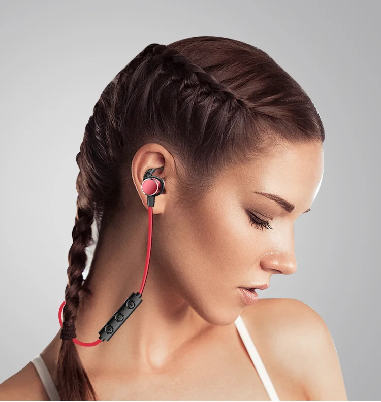 Bluetooth наушники водонепроницаемые, Беспроводные спортивные наушники Hi-Fi бас стерео наушники шумоподавление Гарнитура для тренировки бег
