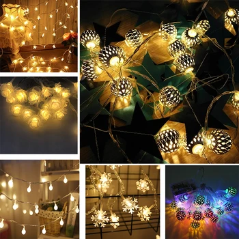 

1.5M 3M LED Fairy Strings Light Garland Decoration luces led Decoracion Valentine's Day Wedding Birthday Baby Shower Party Decor