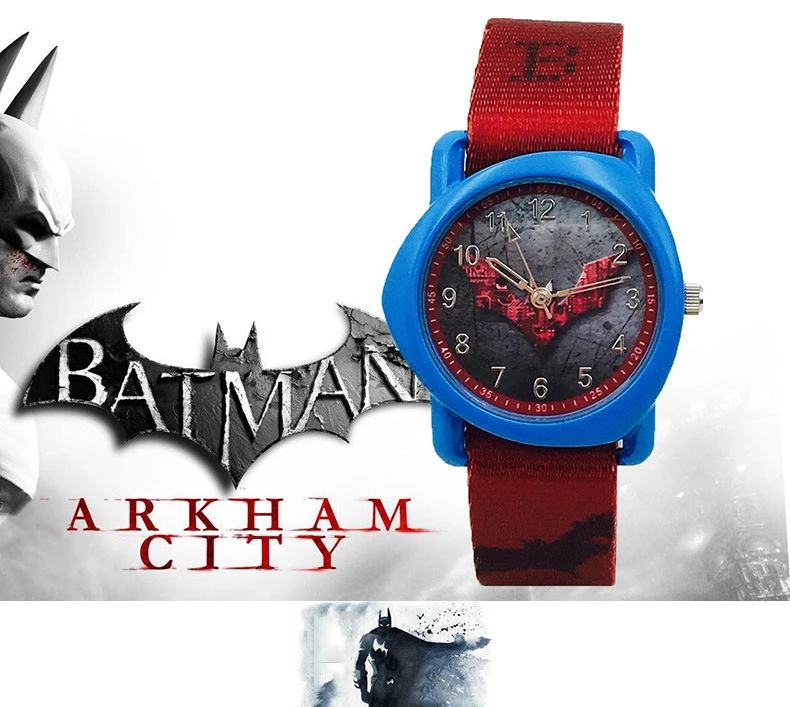 Модные детские часы с Бэтменом для мальчиков, водонепроницаемые детские наручные часы с мультипликационным ремешком, крутые детские часы для мальчиков, дропшиппинг