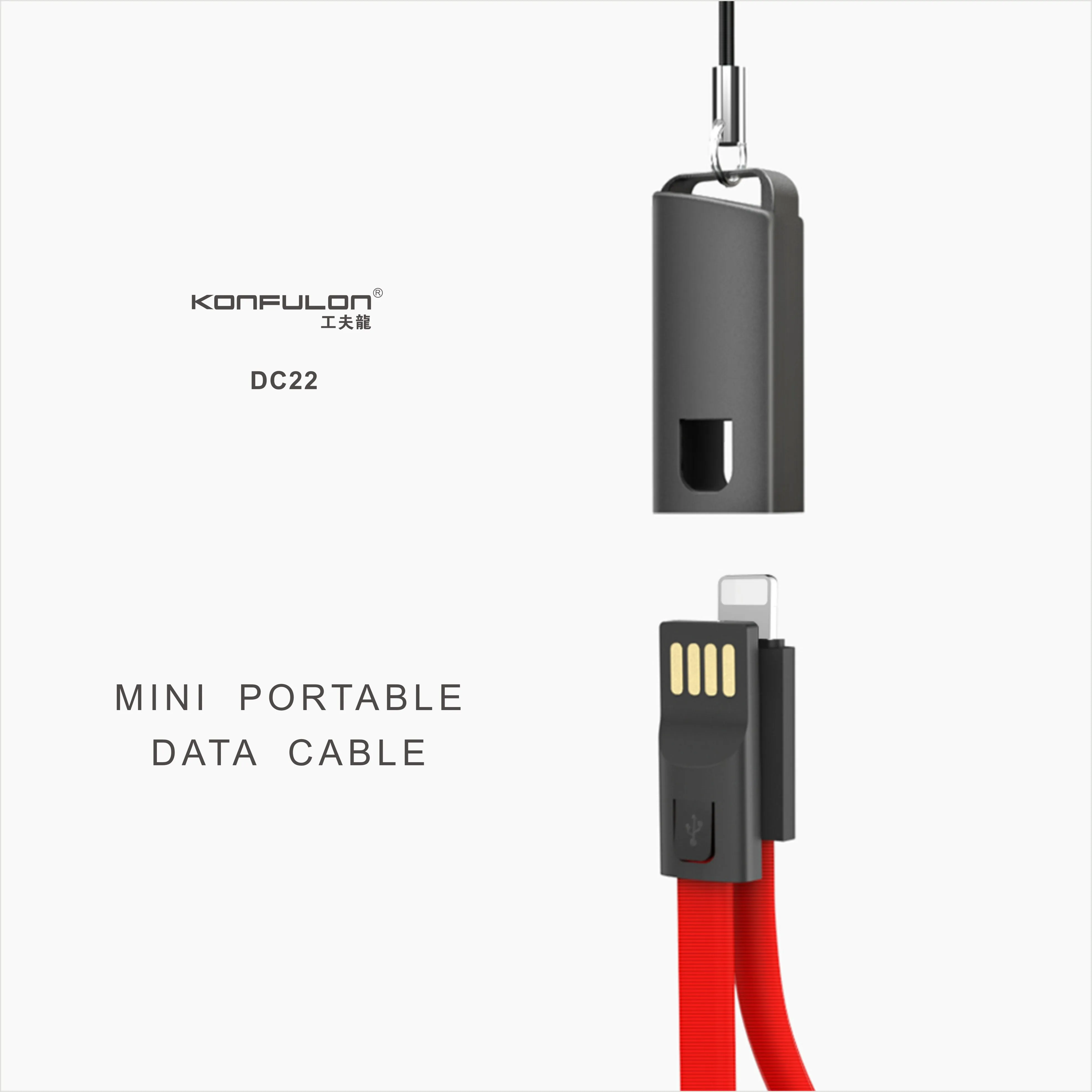 Брелок type C USB кабель для передачи данных для телефона usb кабель для зарядки для Iphone Xiaomi huawei Быстрая зарядка type C провод шнур для Android DC22