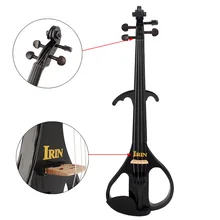 4/4 полный размер Электрическая Скрипка скрипка клен струнный инструмент черное дерево гриф подбородок отдых для студента меломанов начинающих