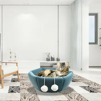 

Pet Dog Cat Sleeping Bed Bag Foldable House Winter Warm Soft Pets Nest PAK55