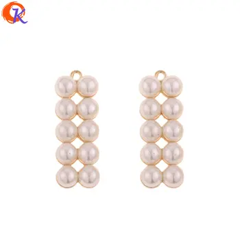 

Cordial Design 50Pcs 11*31MM Jewelry Accessories/Earrings Connectors/Imitation Pearl/DIY Making/Hand Made/Earring Findings