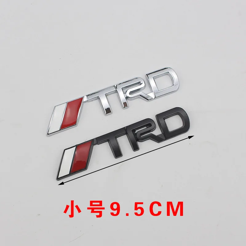 TRD металлическая маркировка Автомобильный Замок логотип 3D стикеры с автомобильными логотипами автомобильный Корпус Маленькая паста металлическая маркировка