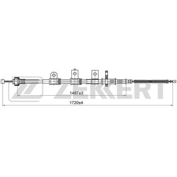 Трос стояночного тормоза Hyundai Elantra III 00 ZEKKERT bz-1055