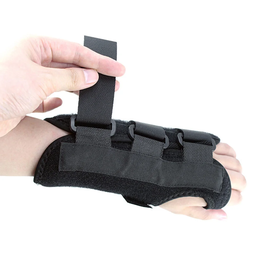 Left Hand Высокое качество 1 шт. стальной пластинчатый браслет Sprain шина для предплечья дышащий прочный регулируемый пояс EK-New - Цвет: Left Hand