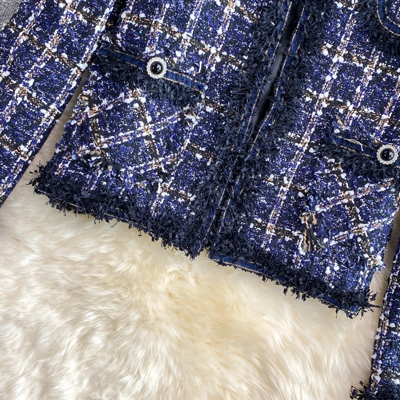 plage Tweed Long ジャケット ブラック38 Plage｜プラージュのジャケット・スーツ（レディース）の公式